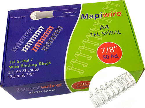 WİRE 7/8 KUTU TEL BEYAZ 50 AD.