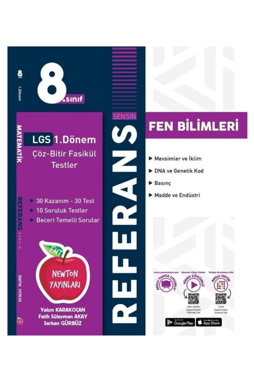 8.sınıf 1.dönem Tekrarı Referans Fen Bilimleri Fasikül Soru Bankası