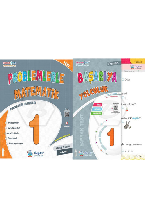 Üçgen 1. Sınıf Problemlerle Matematik Problem Bankası +yaprak Test 2 Kitap