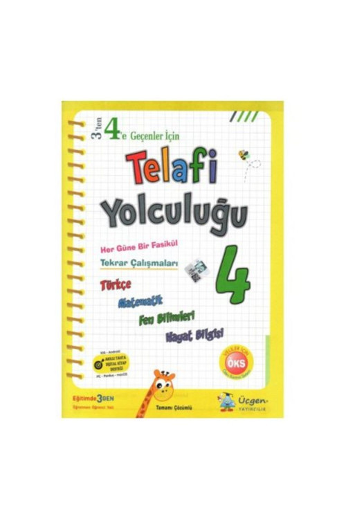 Üçgen Yayınları 4. Sınıf Tüm Dersler Telafi Yolculuğu