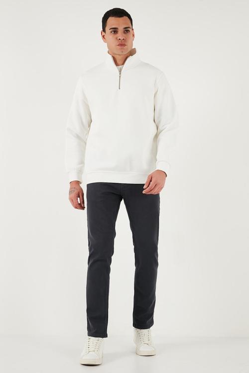 Pamuklu Regular Fit Normal Bel Boru Paça Jeans Erkek Kot Pantolon 2211C40PARMA ANTRASİT