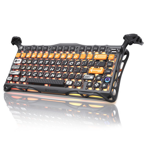 Mercury K1 Pro RGB Kablosuz Mekanik Gaming Klavye, İngilizce Q, Kablosuz