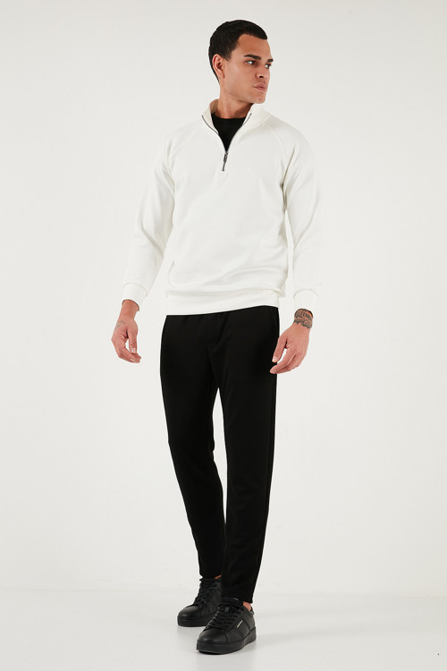 Regular Fit Belden Bağlamalı Düz Paça Jogger Erkek Pantolon 5908095 SİYAH