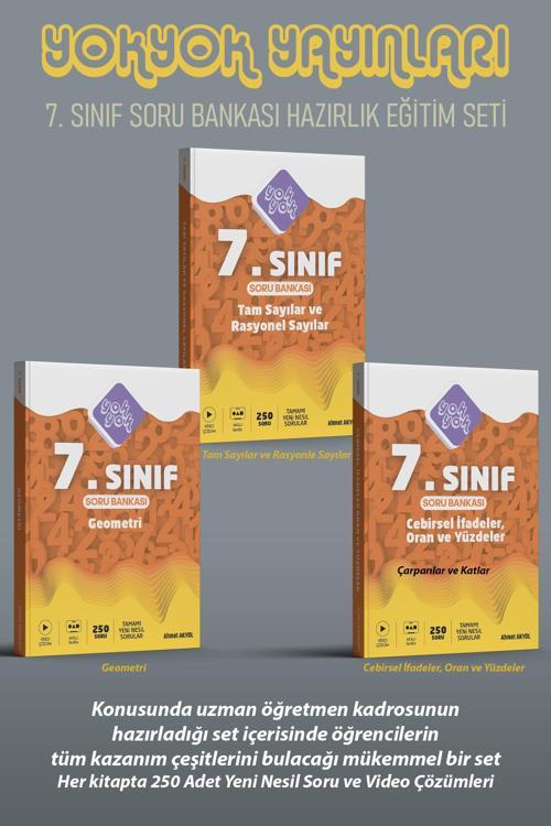 7.sınıf Matematik Soru Bankası Tam Set 3 Fasikül