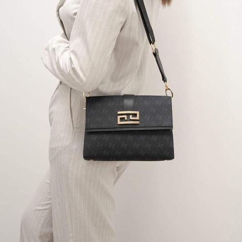 Kadın Çapraz Çanta 1009-45607 SILVER POLO ÇAPRAZ BAYAN ÇANTASI M178 SİYAH-MAT SİYAH