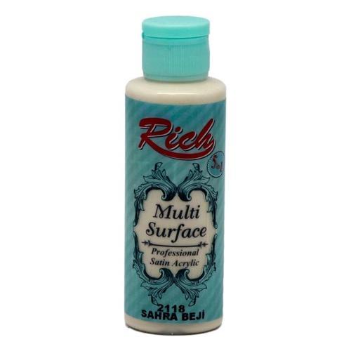 Multi Surface Her Yüzey İçin Akrilik Boya 120 cc. 2118 SAHRA BEJİ