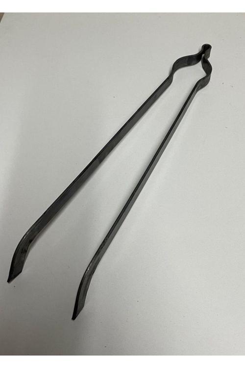 Demir Maşa Ateş Maşası Köz Maşası Odun Kömür Kestane Mangal Maşası 60 Cm Kalın Demir Maşa