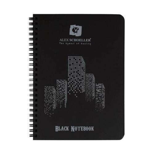 Black Notebook Spiralli Siyah Defter A5 120 gr. 60 yaprak