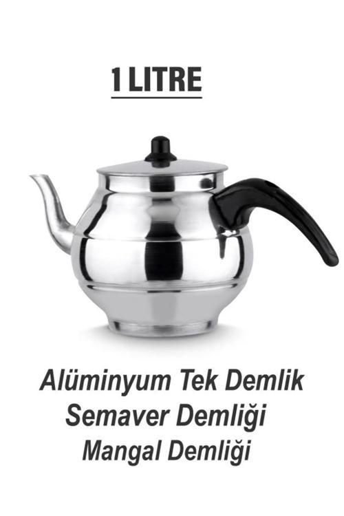 Alüminyum Demlik Çaydanlık Ve Semaver Demliği Mangal Ve Kamp Demliği 1,1 Litre
