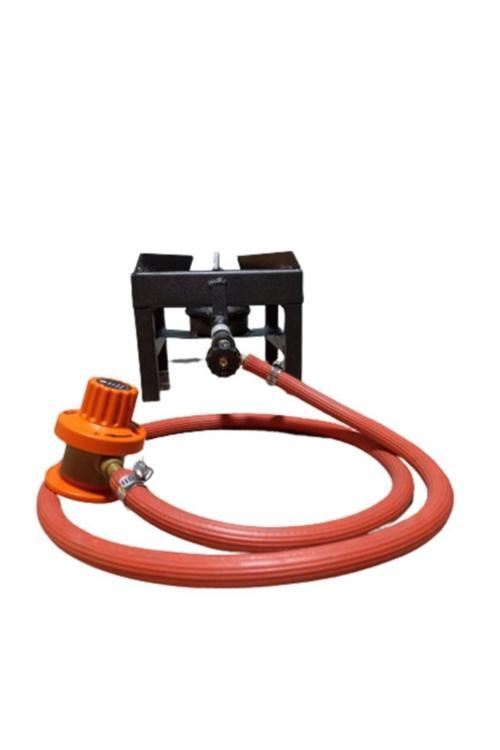 Canavar Aşçı Ocağı Dedantörlü Set 28*28Cm (Balık - Aşure ) 1,5 Metre Hortum 2 Kelepçe Dedantör