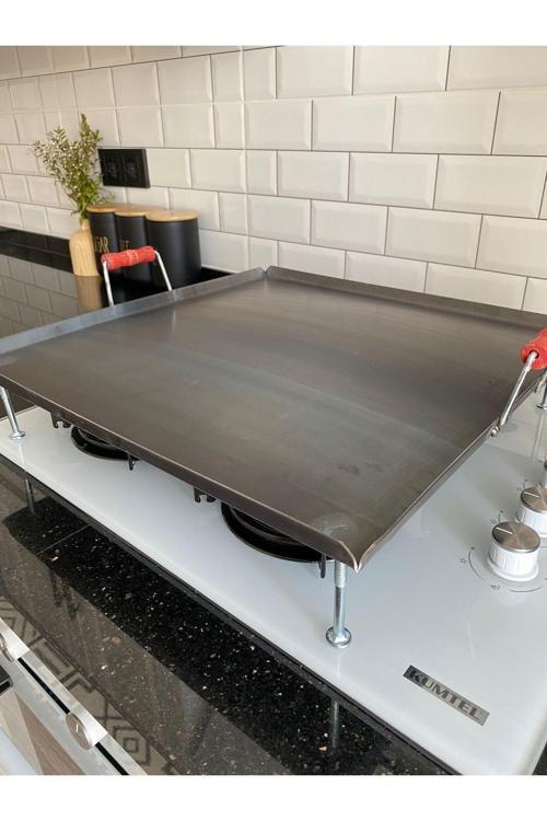 Ocak Üstü Kare Sac Tava Gözleme Yufka Ekmek Bazlama Sacı Mangal Köfte Saç Kavurma Tava Bombelidir