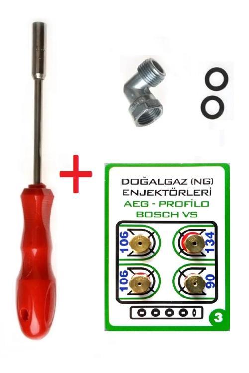 Tüpten Doğalgaza Dönüşüm Seti Doğalgaz Ocak Memesi Enjektörü 7 Mm Arçelik Beko Kumtel Bosch