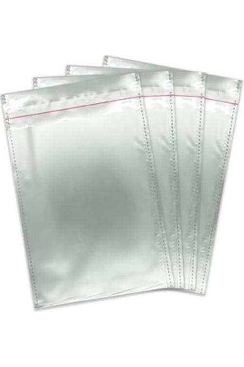 Gümüş Gri Metalik Yapışkanlı Hediye Paketi Büyük Boy 17X25 50 Li