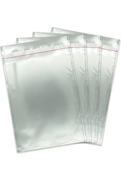 Gümüş Lüks Metalik Yapışkanlı Hediye Paketi 10X12 25 Adet