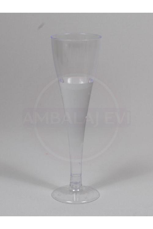 Bardağı 6 Adet Şeffaf Mika Şampanya Kadehi Yılbaşı Sofra Ürünleri Bride To Be Kadeh