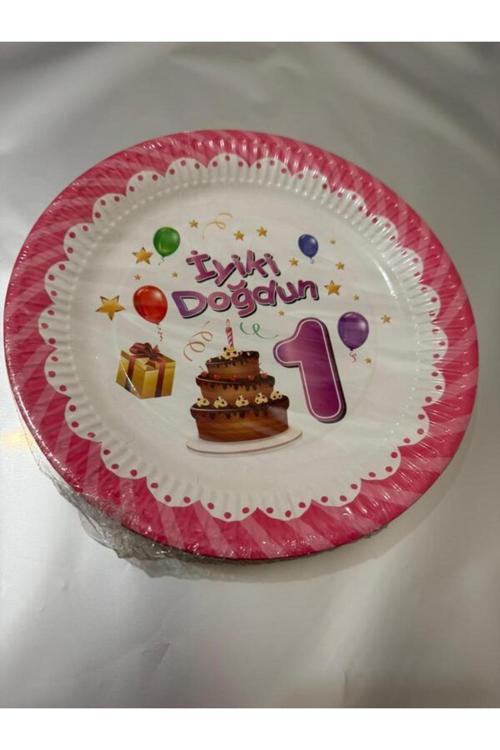 Happy Birthday Tabak Karton Doğum Günü Tabak 10 Adet