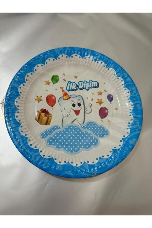 İlk Dişim Tabak Ilk Diş Karton Tabak 10 Adet