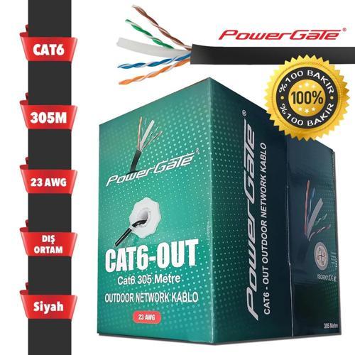Cat6-out-copper, Outdoor (dış Mekan), Polietilen, 23awg 0.57mm, Utp, Cat6, %100 Bakır Kabl