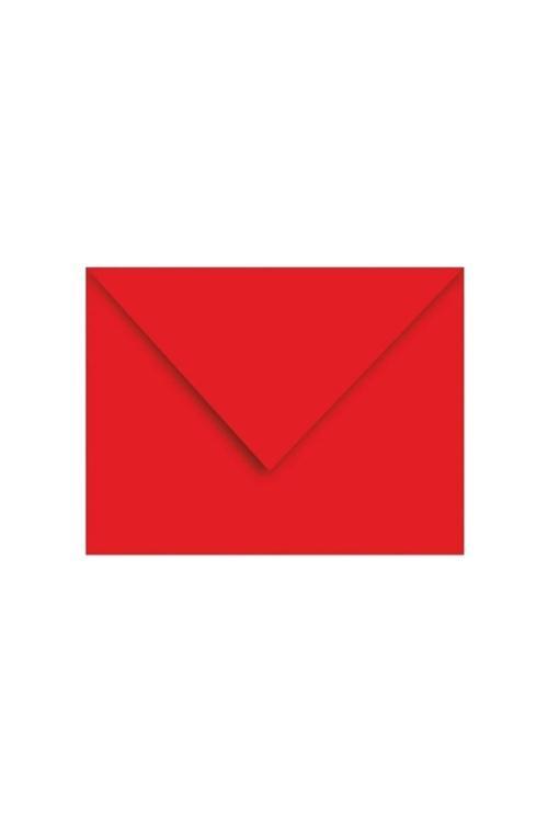 Renkli Mektup Davetiye Organizasyon Zarfı 25 Adet Kırmızı Zarf