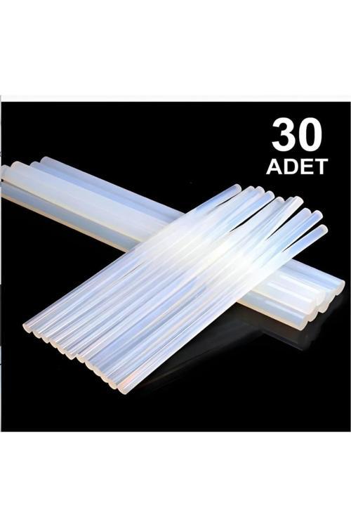 Sıcak Silikon Tabanca Mumu Çubukları 30 Adet İnce Silikon