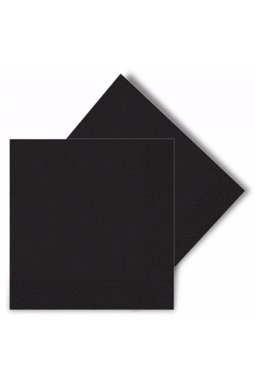 Siyah Kağıt Peçete 20 Adet Doğum Günü Parti Peçete