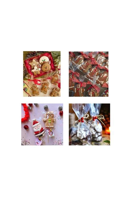 Yılbaşı Cookie Poşeti 10X20 Cm 1000 Adet