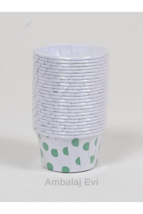 Yeşil Puantiyeli Muffin Kalıbı Muffin Cupcake Kalıbı Kek Kapsülü Bride To Be Parti Muffin Kabı