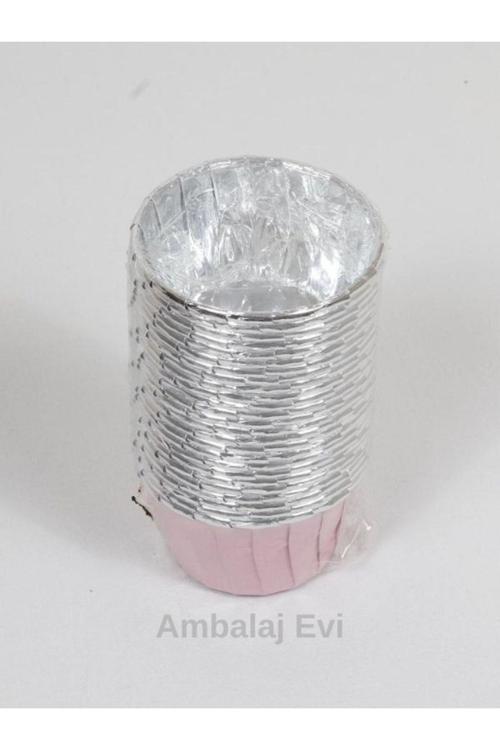 Pembe Gümüş Rengi Muffin Cupcake Kalıbı Kek Kapsülü Bride To Be Parti 25 Adet