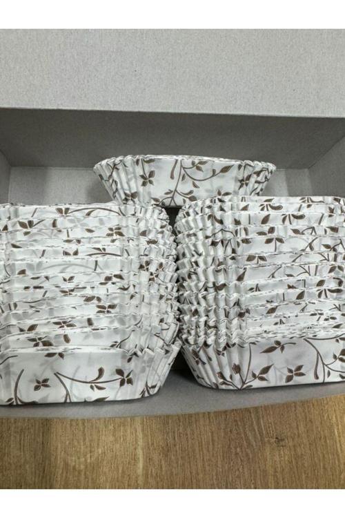 Ekler Kağıdı Desenli  Ekler Kapsülü Büyük Boy 600 Adet