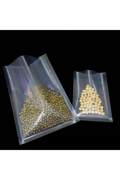 20X30 Cm  50 Adet Tırtıklı Vakum Makinesi Poşeti Ev Tipi