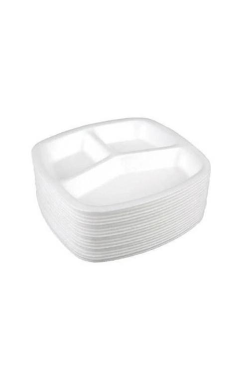 3 Göz Köpük Tabldot 50 Adet