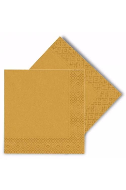 Gold Kağıt Peçete 20 Adet Doğum Günü Parti Peçete