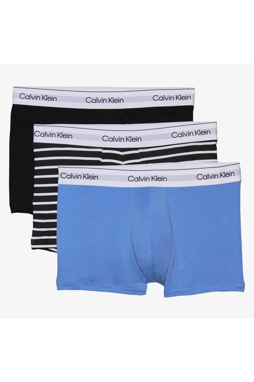Logolu Bel Lastikli Erkek Siyah 3'Lü Boxer