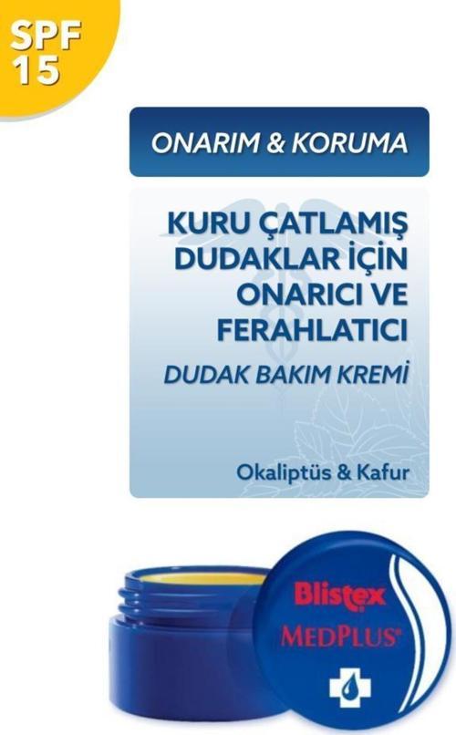 Kuruyan Ve Çatlayan Dudaklara Yoğun Bakım (Kavanoz) Medplus Jar 7 Ml