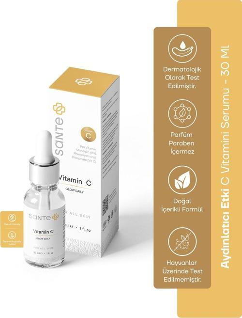 Aydınlatıcı Ve Renk Tonu Eşitleyici C Vitamini Serum 30 Ml