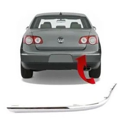 Passat Tampon Nikelajı Arka Sag 2006-2011 Krom