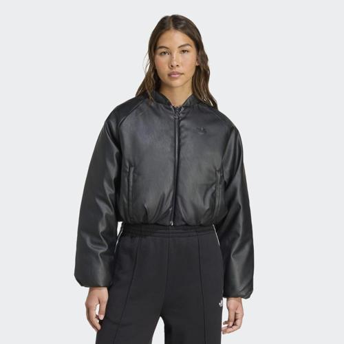 PLEATHER BOMBER