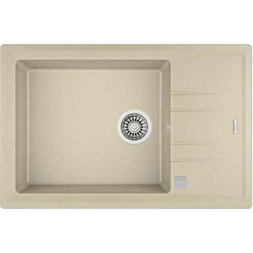 STONE 60 S-TG TEK GÖZLÜ TEZGAH ÜSTÜ TOPASBEJ KUMANDA SİFONLU GRANİT EVYE