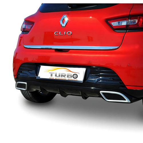 Renault Clio Bagaj Alt Çıtası - Krom | 2012-2019 Arası, HB