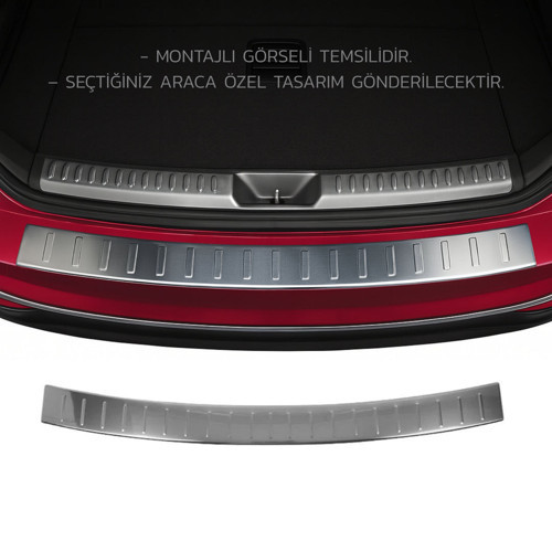 Mercedes E Class W211 Arka Tampon Eşiği - Krom | 2003-2009 Arası