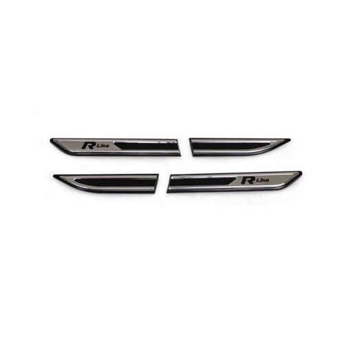 VW Passat B8 Çamurluk Çıtası - Krom+Plastik, Siyah, R-Line (4 Parça) | 2015 ve Sonrası, SD
