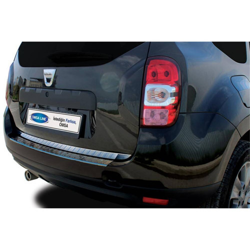 Dacia Duster Arka Tampon Eşiği - Krom Taşlı | 2010-2018 Arası