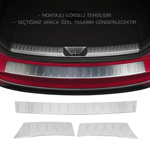 VW Tiguan Arka Tampon Eşiği - Krom (3 Parça) | 2007-2015 Arası