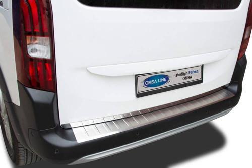 Opel Combo E Arka Tampon Eşiği - Krom | 2019 ve Sonrası