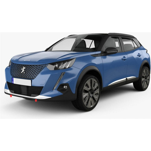 Peugeot 2008 Ön Tampon Ucu - Krom | 2019-2023 Arası