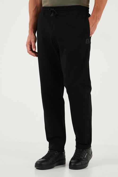 Regular Fit Normal Bel Düz Paça Erkek Eşofman Altı 5908050 SİYAH