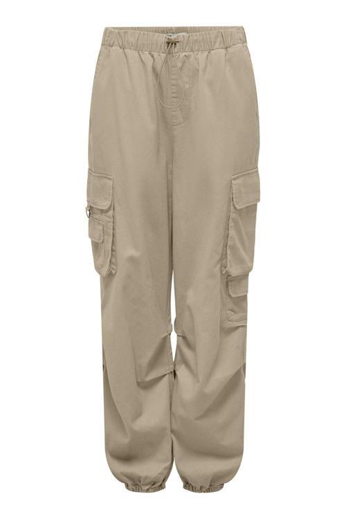 Onlpamala Pamuklu Relaxed Fit Kargo Bayan Pantolon 15308795 BEJ