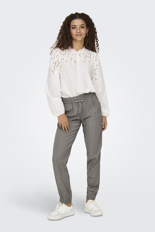 Onlkelda Regular Fit Normal Bel Lastikli Paça Cepli Jogger Bayan Pantolon 15203946 TAŞ