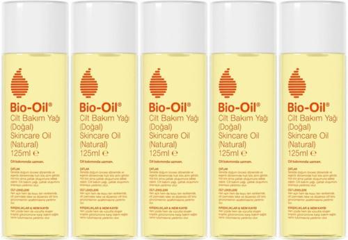 %100 Natural Çatlak & Leke Karşıtı Nemlendirici Doğal Cilt Bakım Yağı 125ML (5 Li Set)
