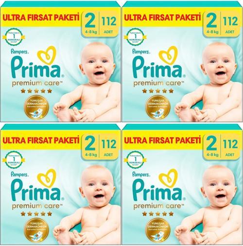 Premium Care Bebek Bezi Beden:2 (4-8KG) Mini 448 Adet Avantaj Ultra Fırsat Pk